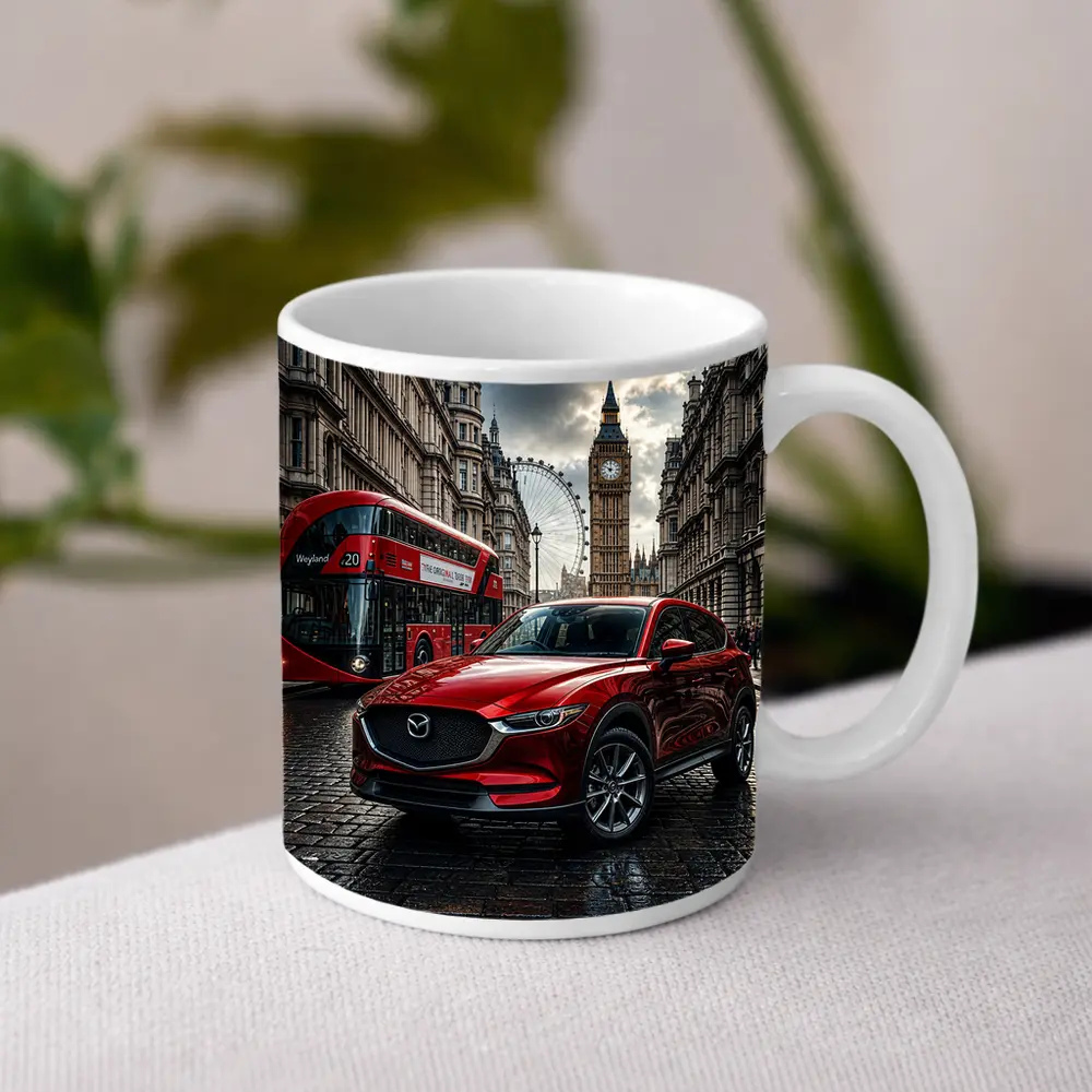 Mazda CX Five Red SUV London Street – Mugs