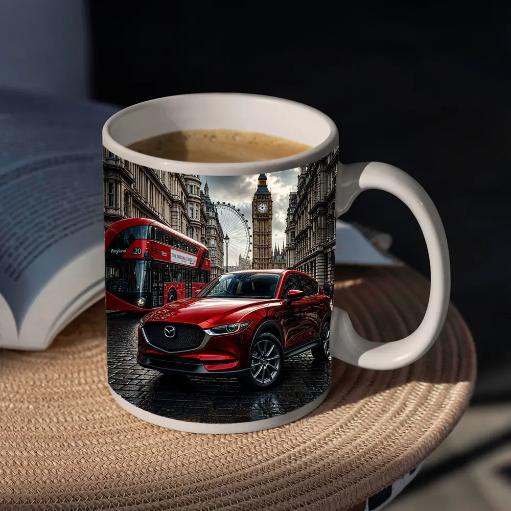 Mazda CX Five Red SUV London Street – Mugs