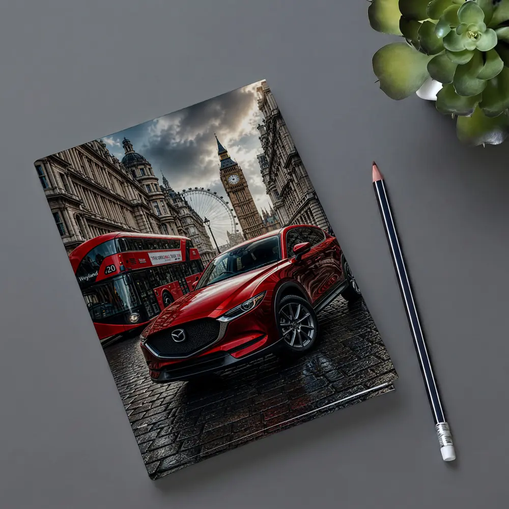 Mazda CX Five Red SUV London Street – Notebooks