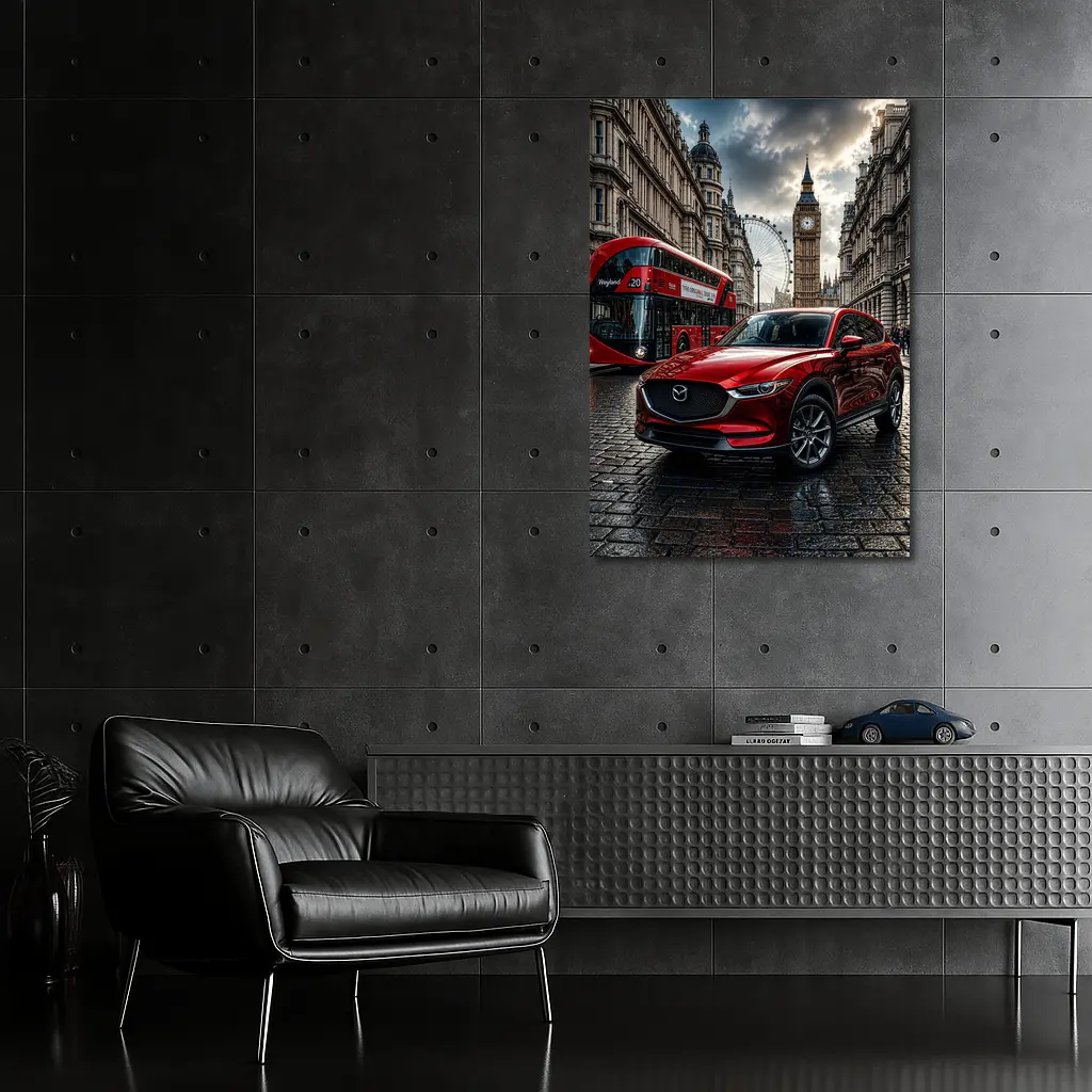 Mazda CX Five Red SUV London Street – Wall Art