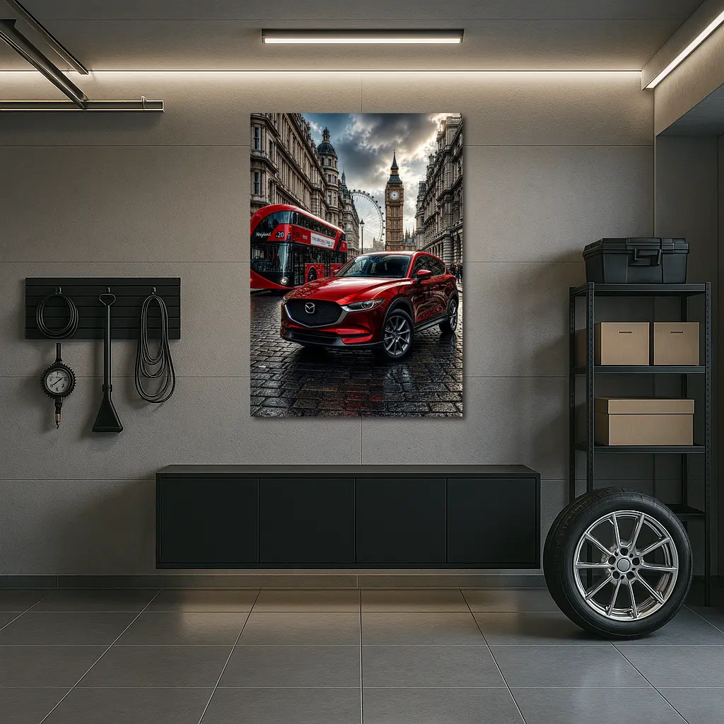 Mazda CX Five Red SUV London Street – Wall Art