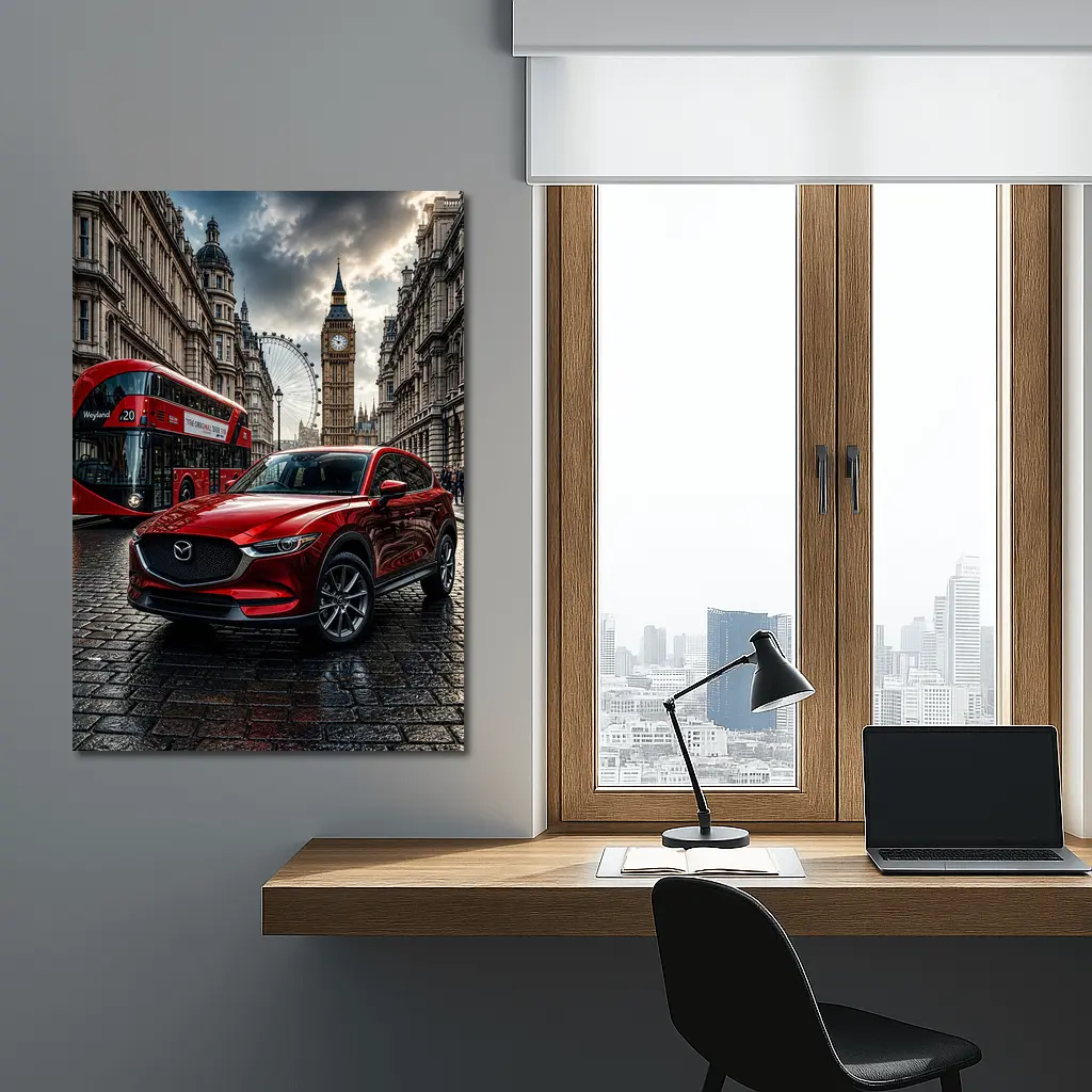 Mazda CX Five Red SUV London Street – Wall Art