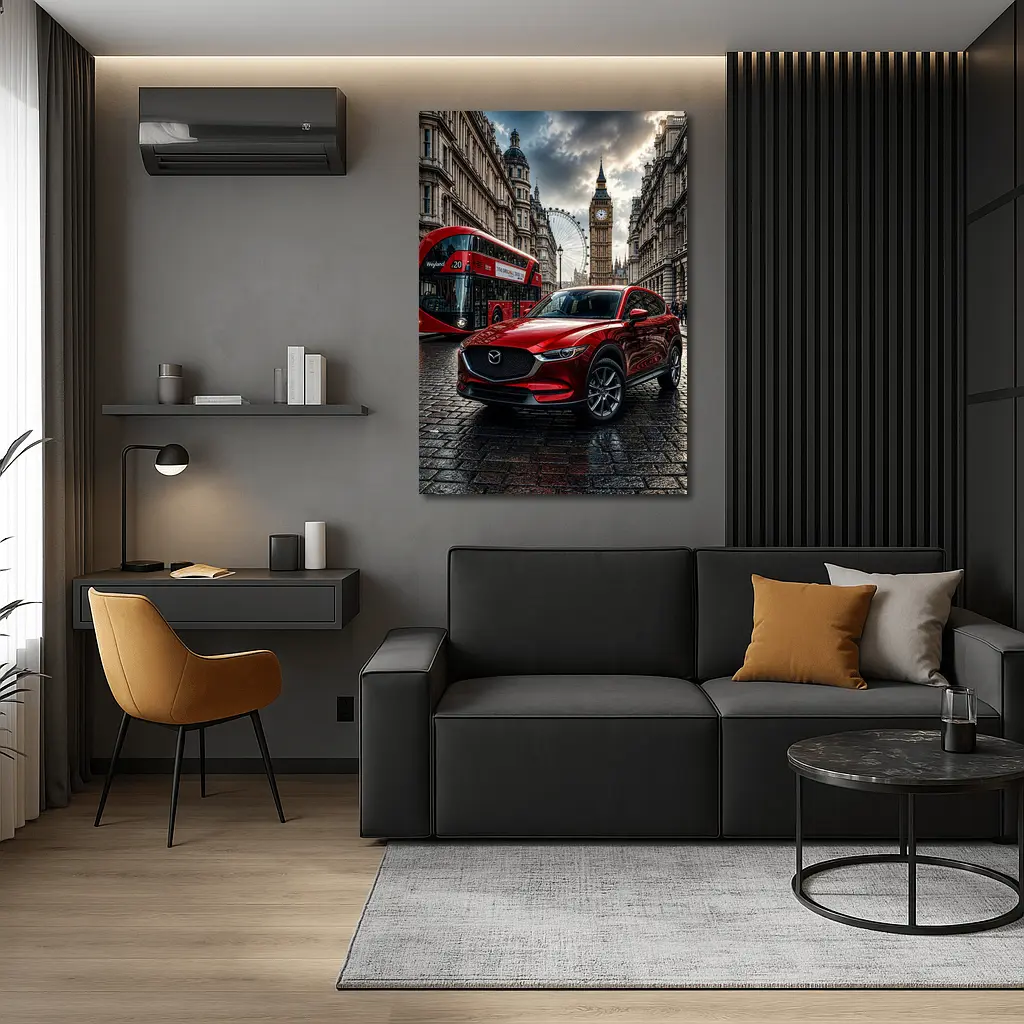 Mazda CX Five Red SUV London Street – Wall Art