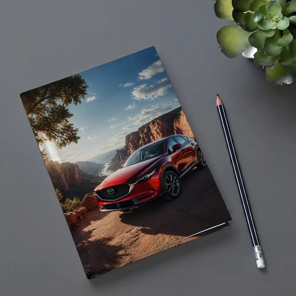 Mazda CX5 Red SUV Canyon Sunset View – Notebooks