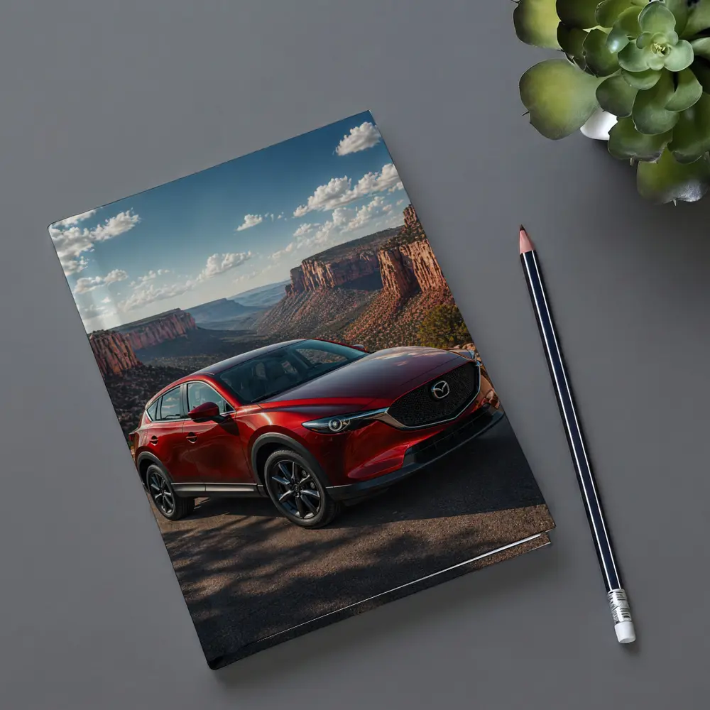 Mazda CX5 Red SUV Canyon Landscape – Notebooks
