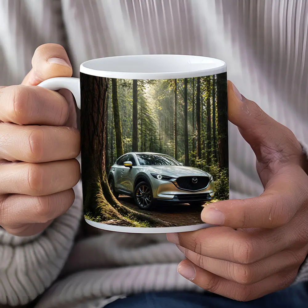 Mazda CX Forest Light Silver SUV – Mugs