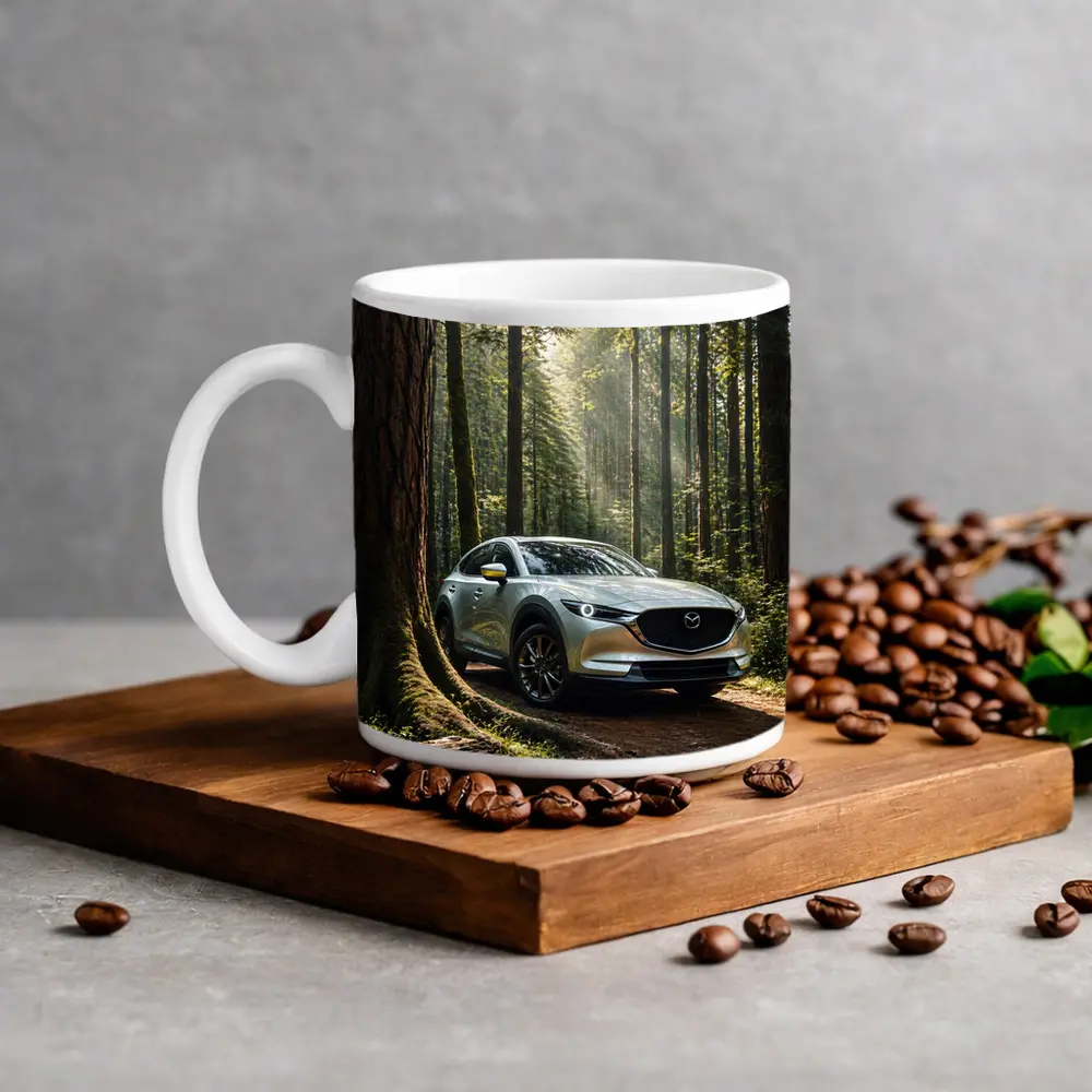Mazda CX Forest Light Silver SUV – Mugs