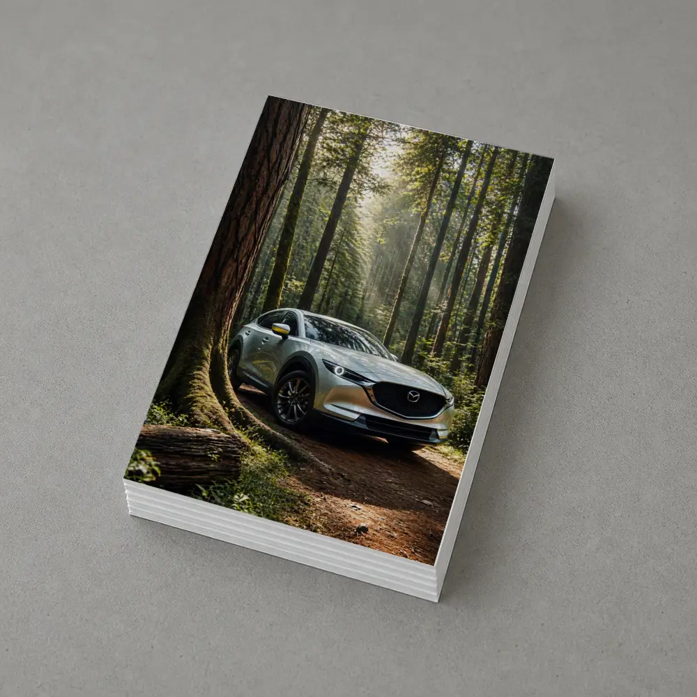 Mazda CX Forest Light Silver SUV – Postcards