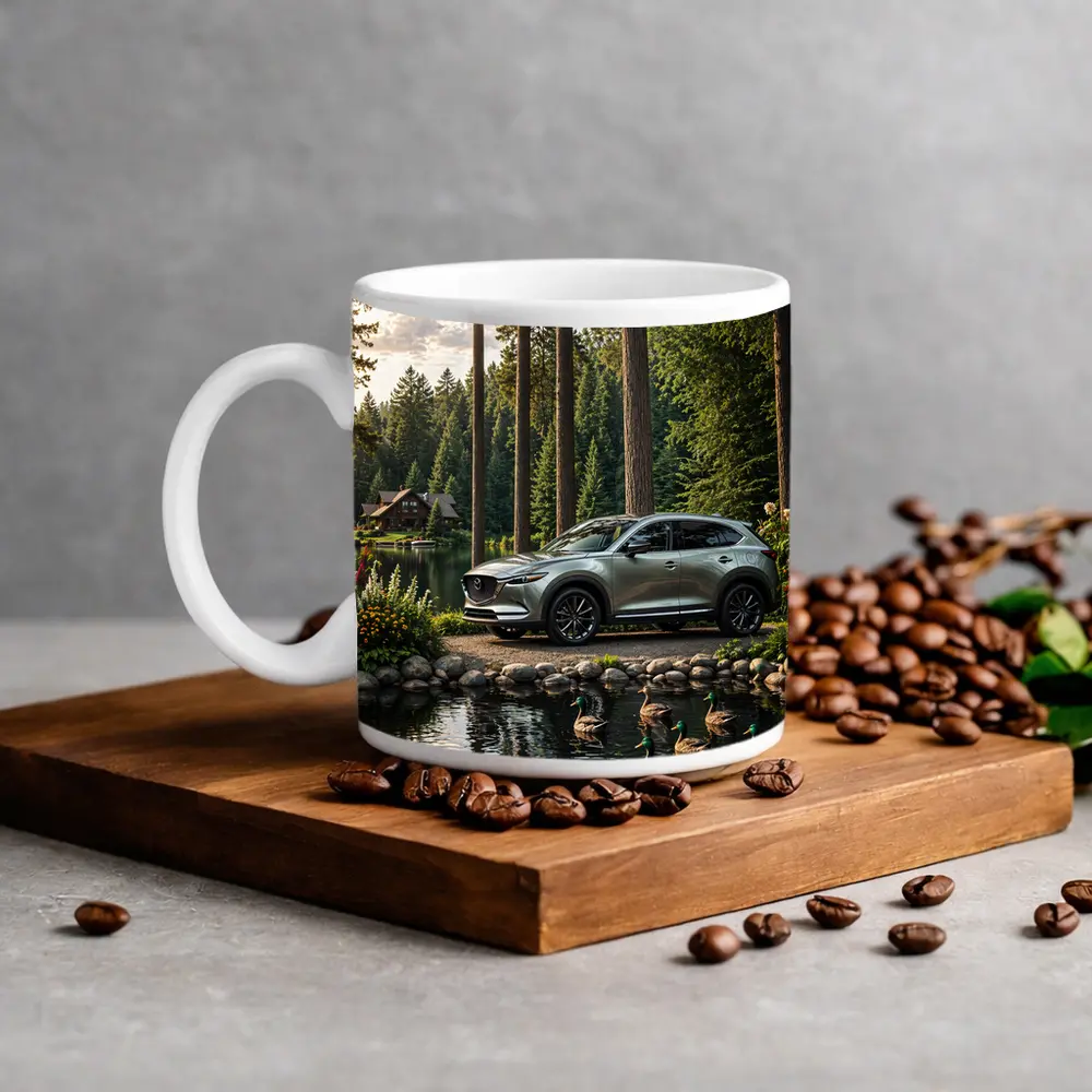 Mazda CX-9 Parked By Forest Lake – Mugs