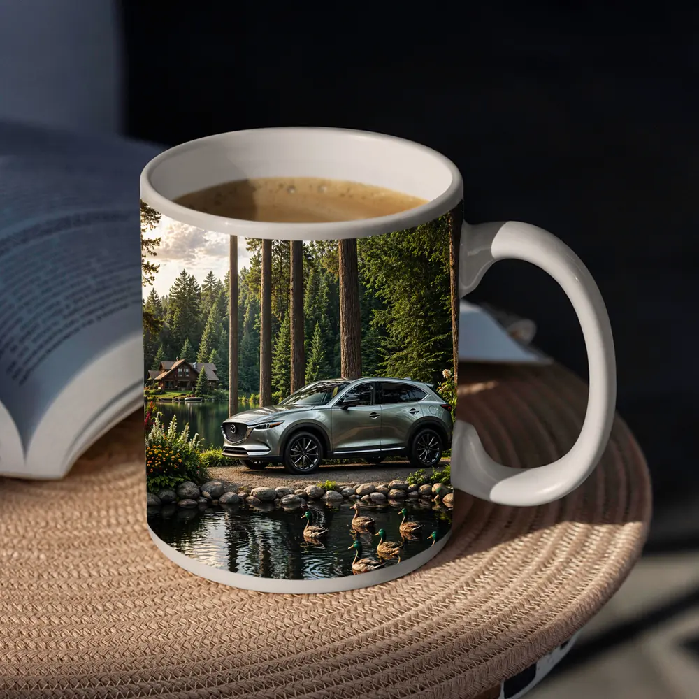 Mazda CX-9 Parked By Forest Lake – Mugs