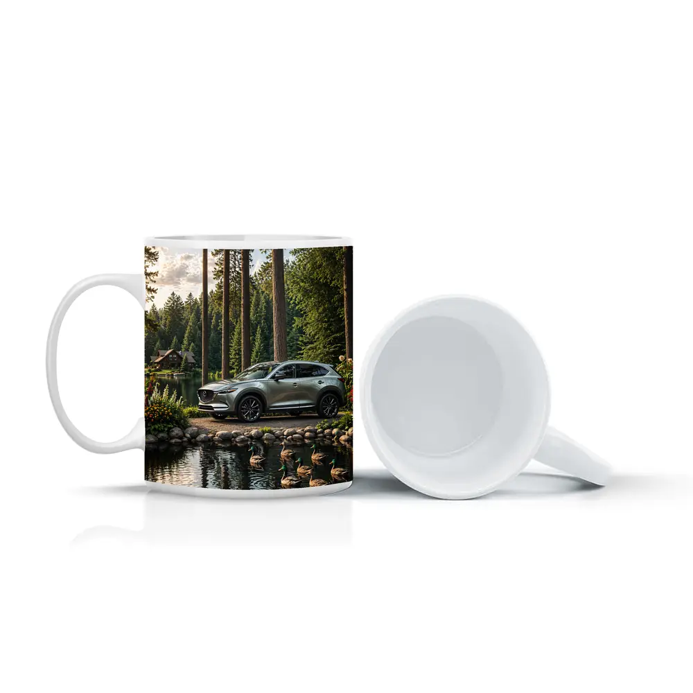 Mazda CX-9 Parked By Forest Lake – Mugs