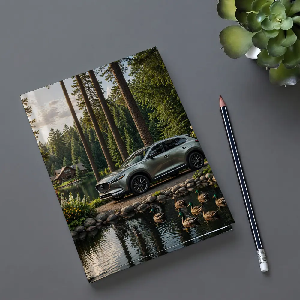 Mazda CX-9 Parked By Forest Lake – Notebooks