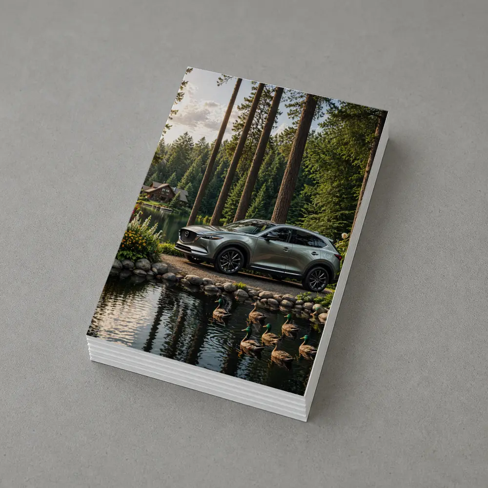 Mazda CX-9 Parked By Forest Lake – Postcards