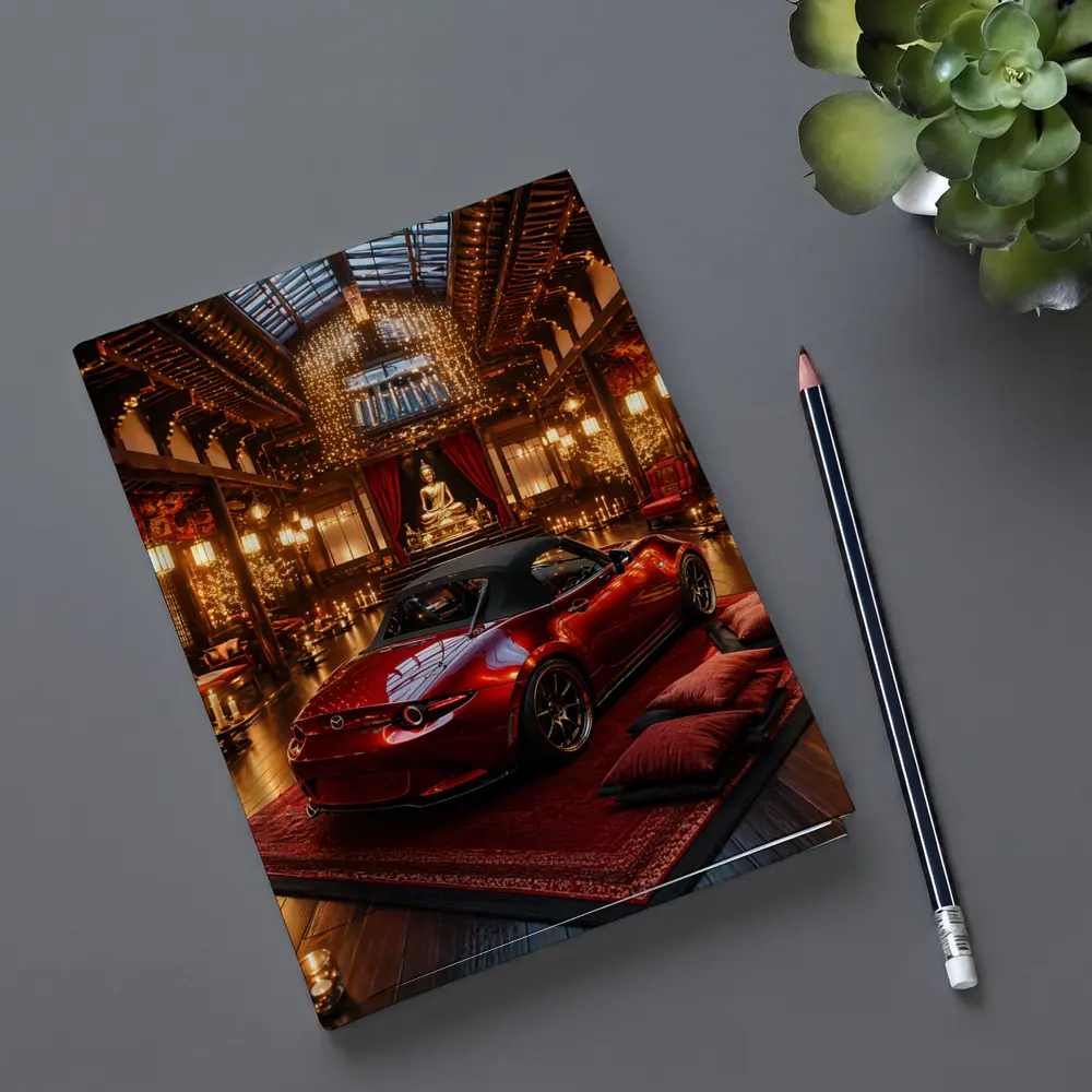 Mazda MX-5 Miata Red Temple Interior – Notebooks