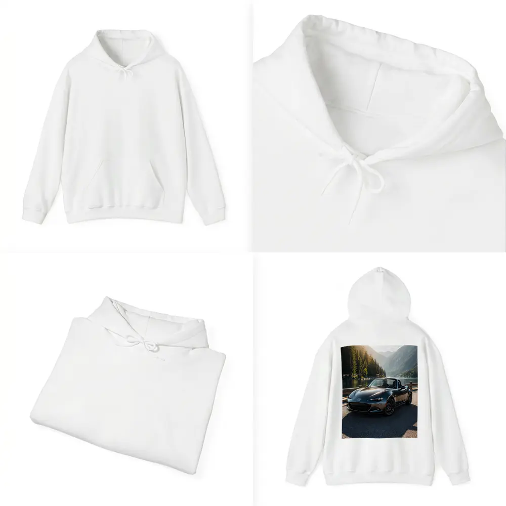 Mazda MX5 Miata Mountain Lake Scenic Drive – Hoodies