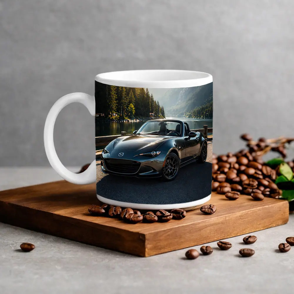 Mazda MX5 Miata Mountain Lake Scenic Drive – Mugs