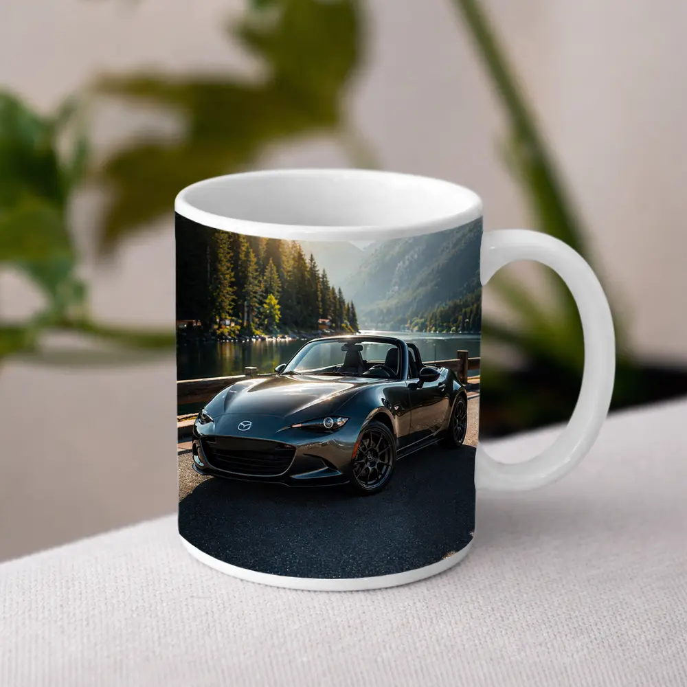 Mazda MX5 Miata Mountain Lake Scenic Drive – Mugs