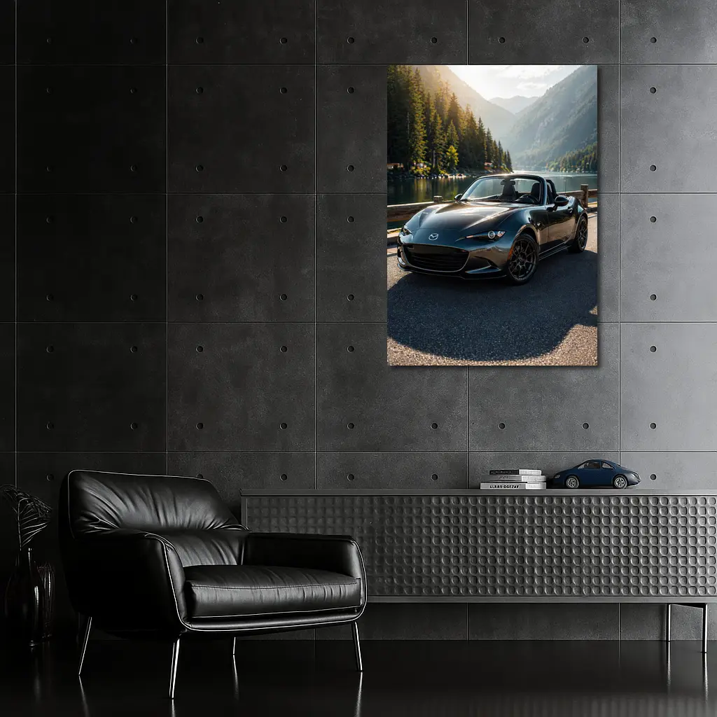 Mazda MX5 Miata Mountain Lake Scenic Drive – Wall Art