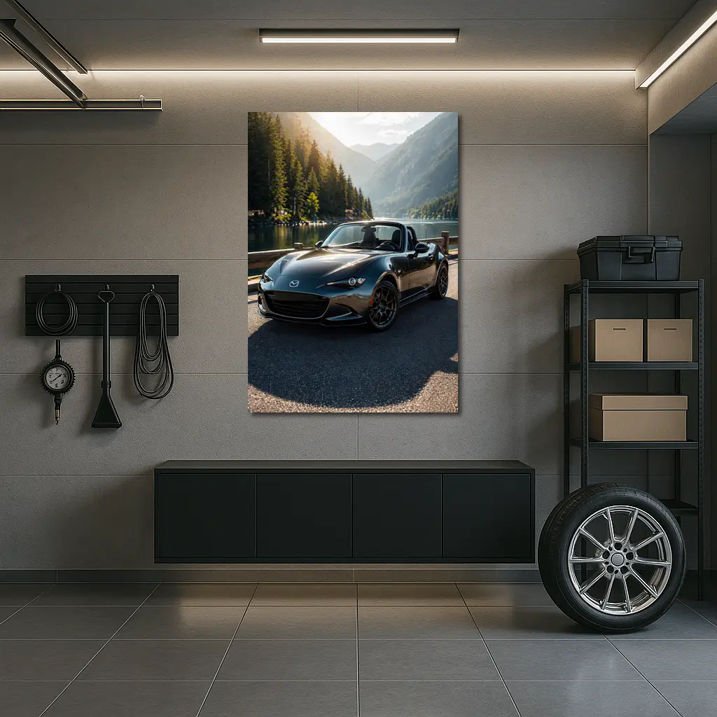 Mazda MX5 Miata Mountain Lake Scenic Drive – Wall Art
