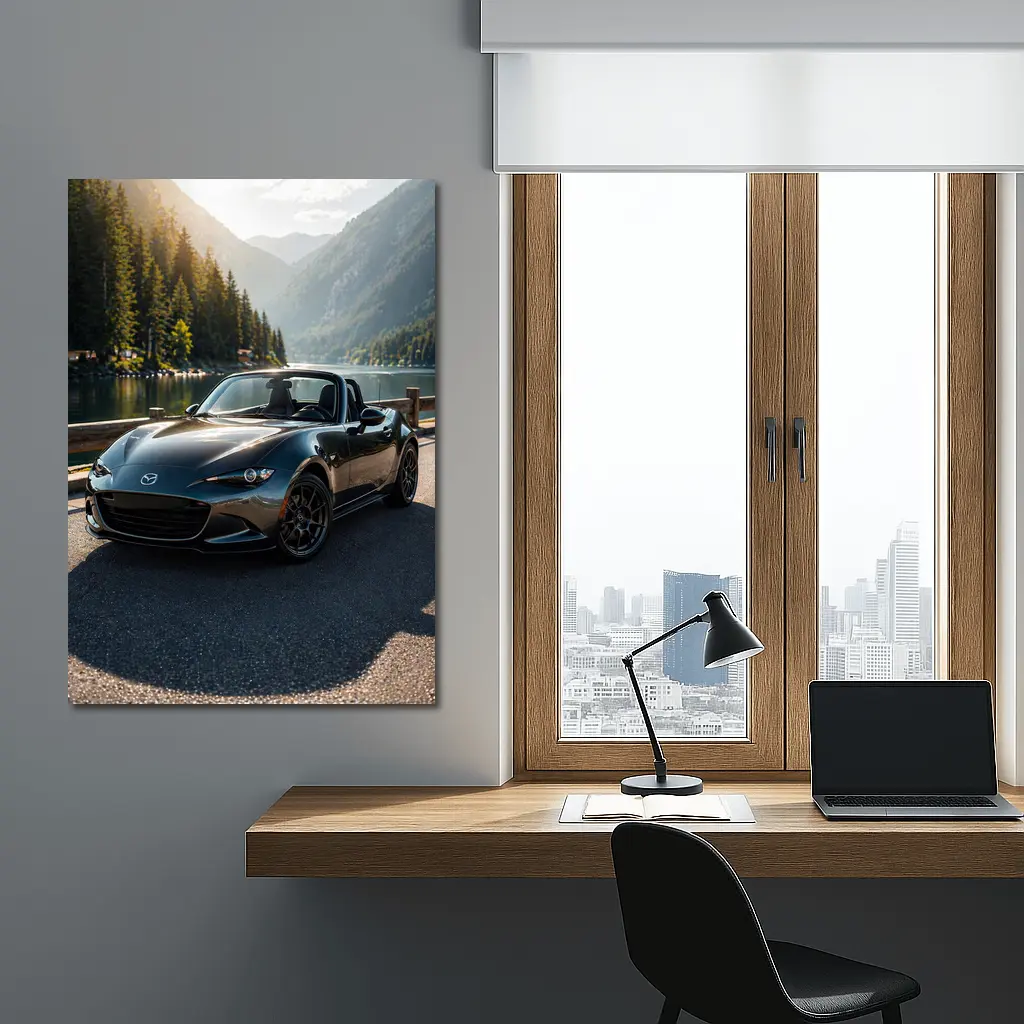 Mazda MX5 Miata Mountain Lake Scenic Drive – Wall Art