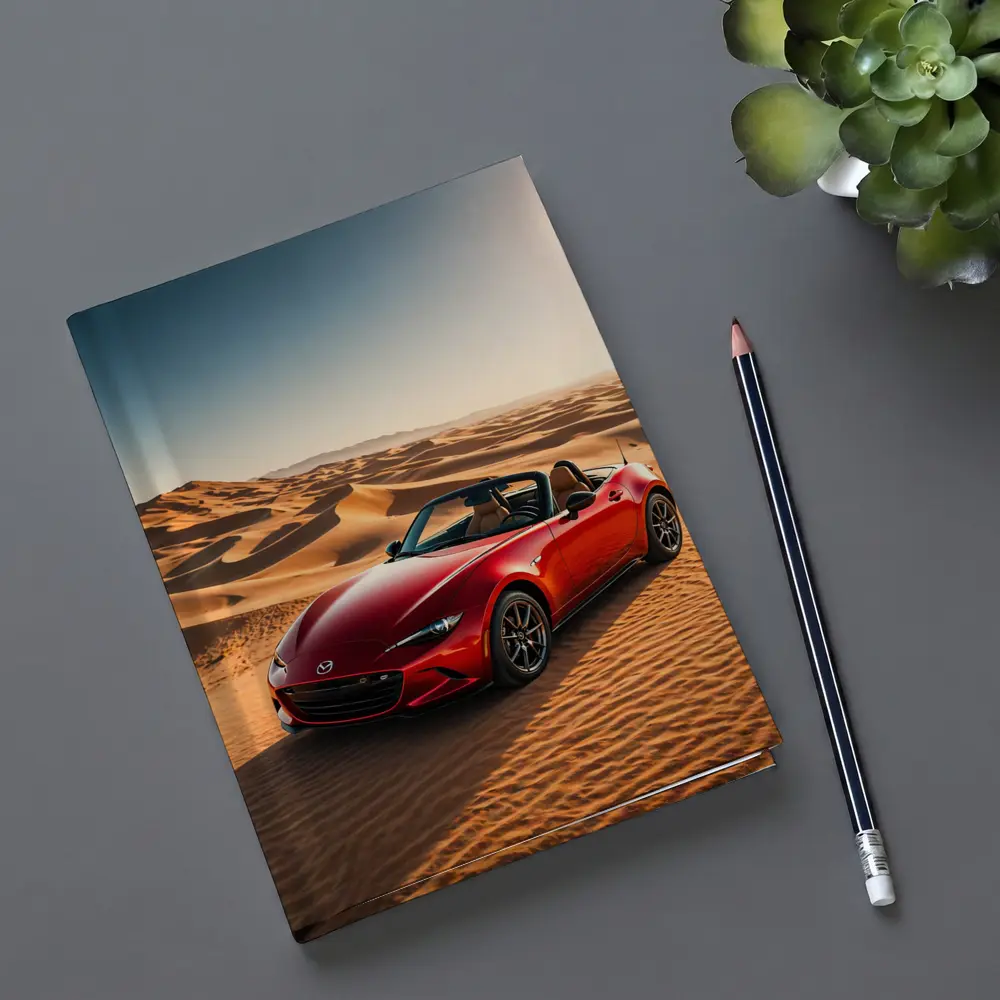 Mazda MX-5 Miata Red Desert Dunes – Notebooks