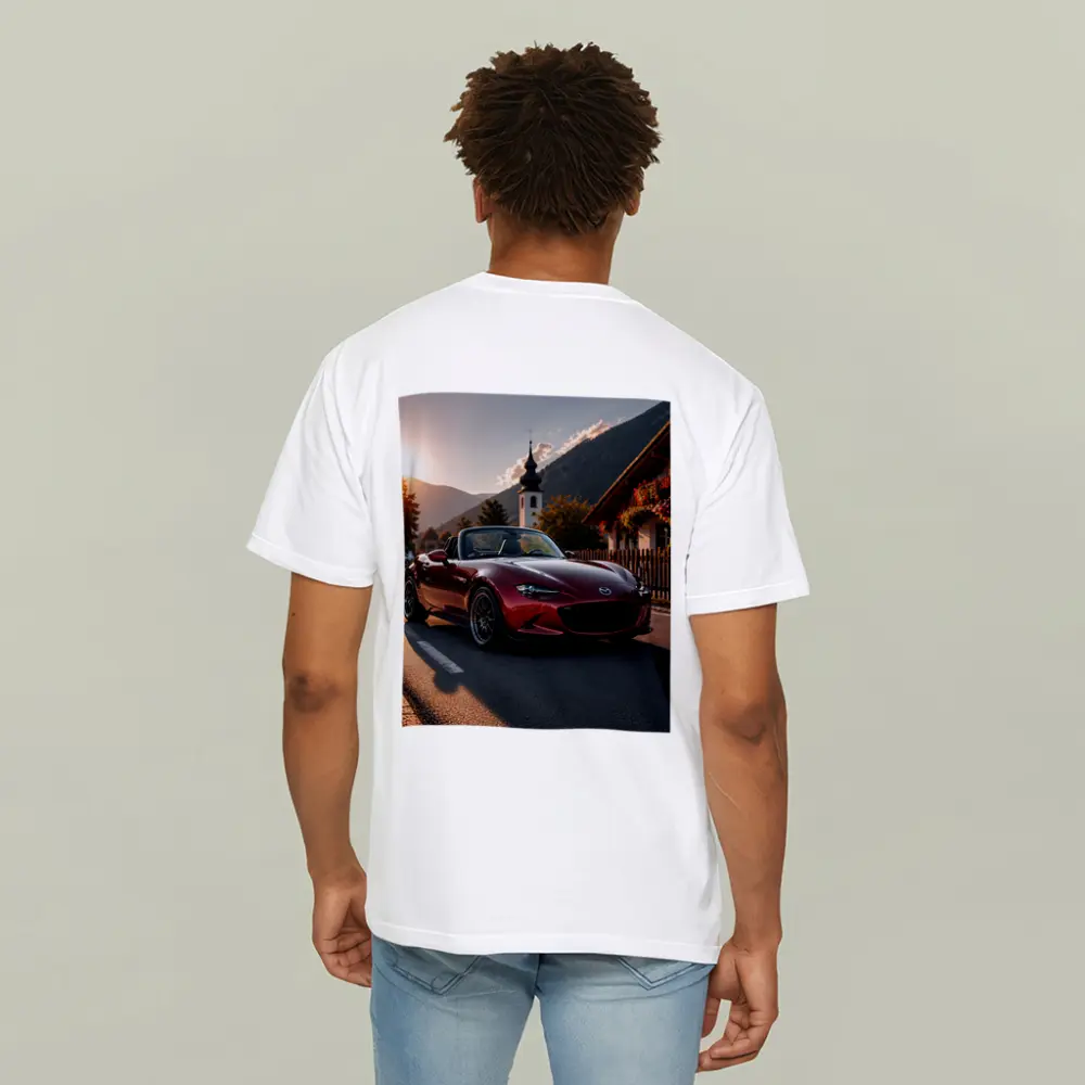 Mazda MX5 Miata Red Alpine Village Road – T-Shirts