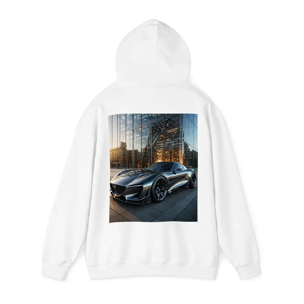 Mazda RX8 Future Design Glass Building – Hoodies