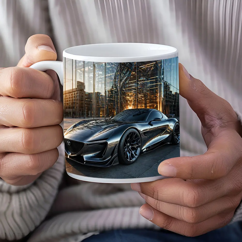 Mazda RX8 Future Design Glass Building – Mugs