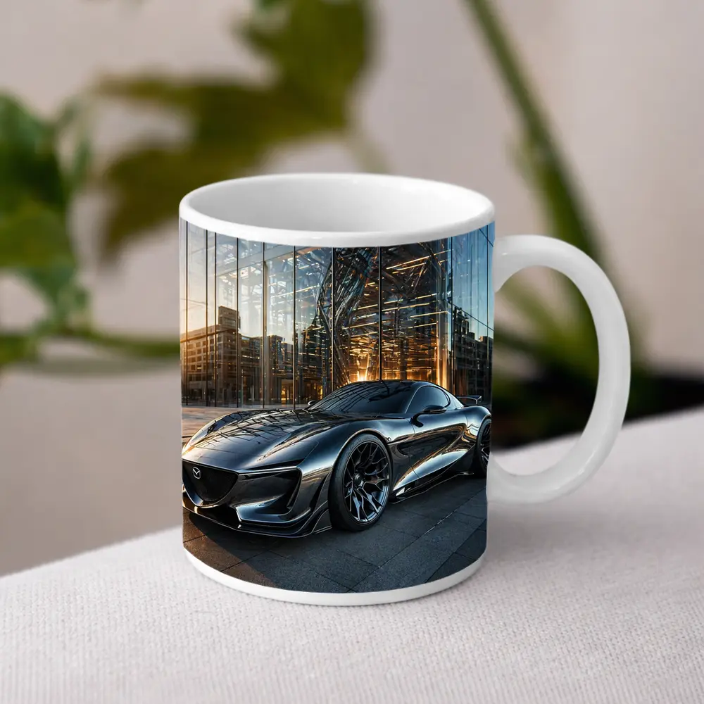 Mazda RX8 Future Design Glass Building – Mugs