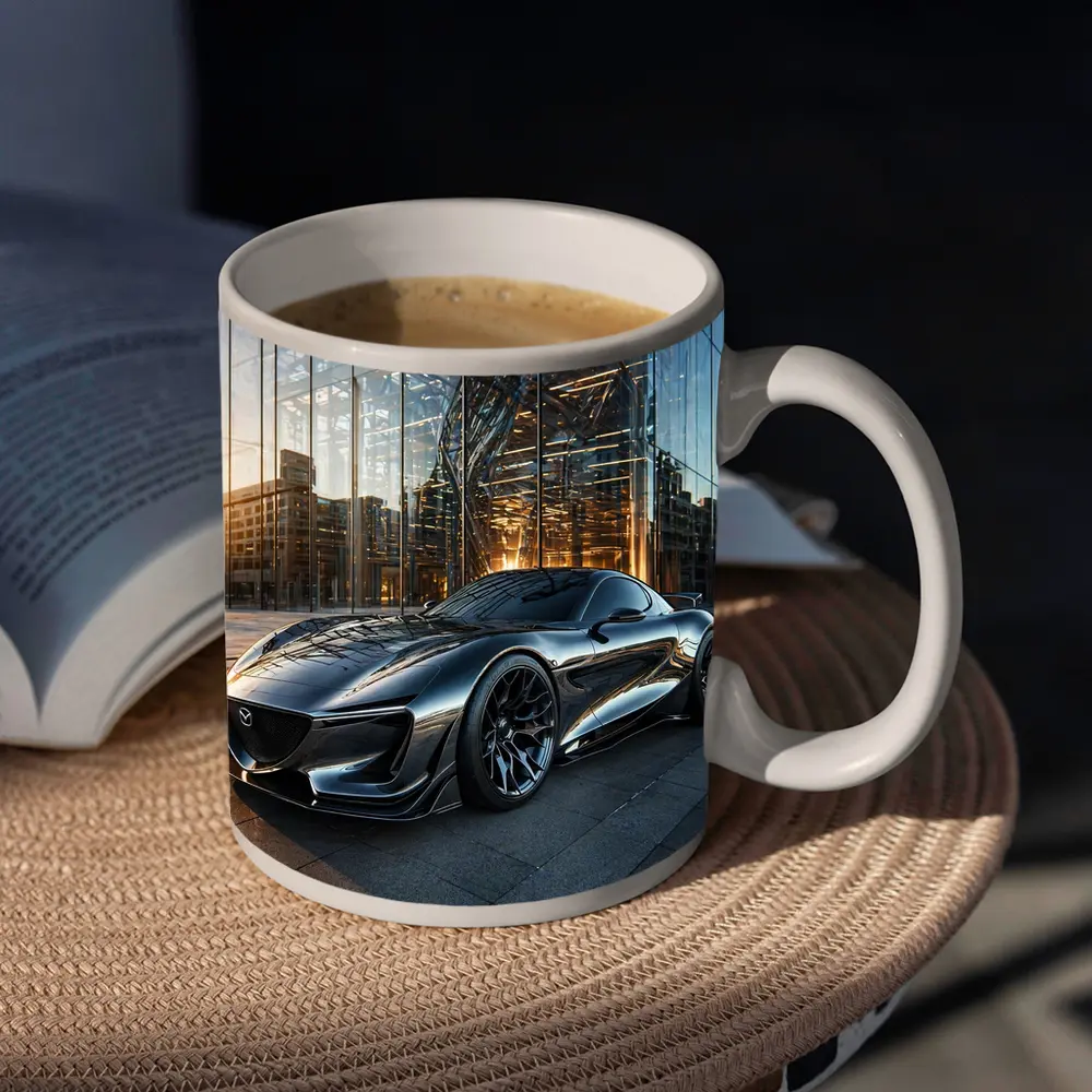 Mazda RX8 Future Design Glass Building – Mugs