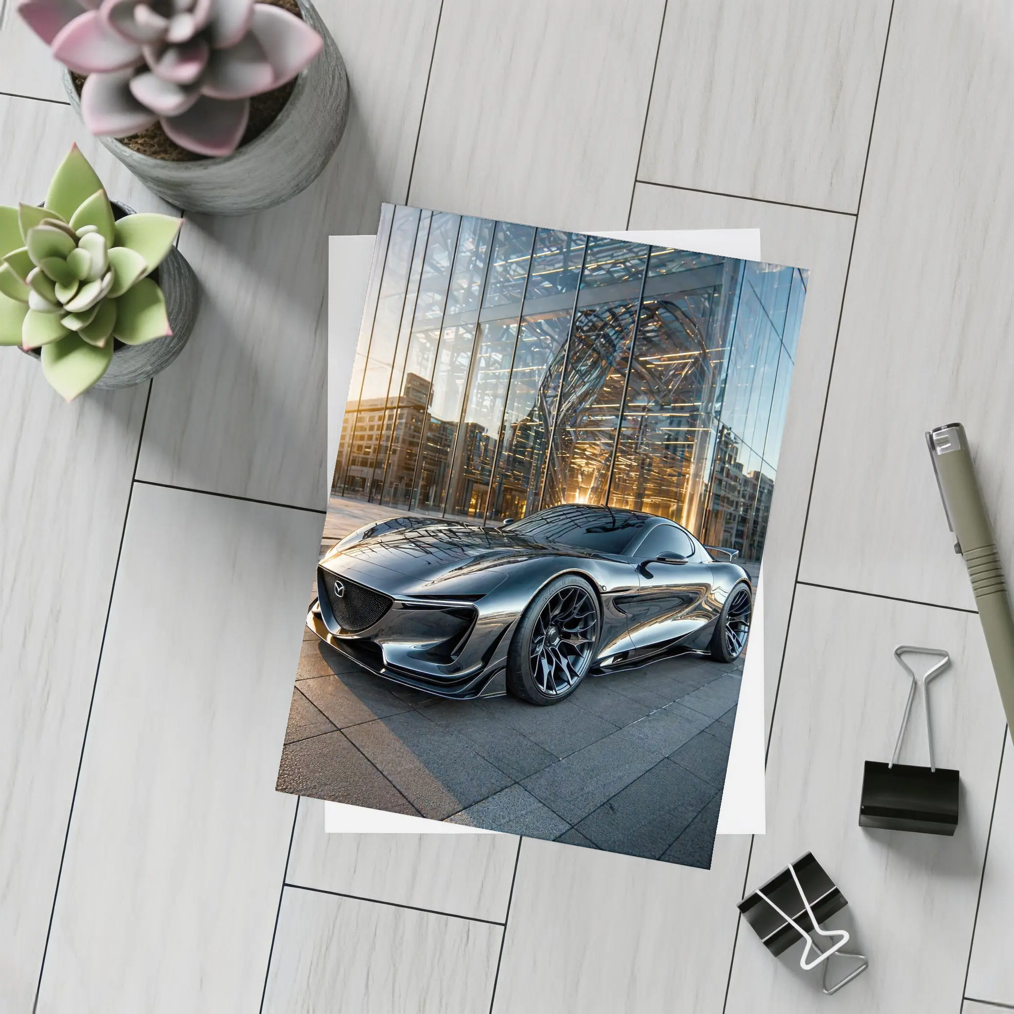 Mazda RX8 Future Design Glass Building – Postcards