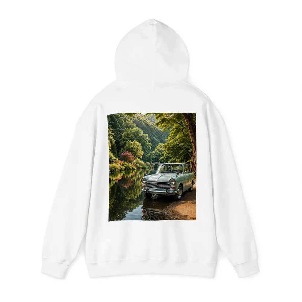 Mazda Classic Car By Scenic River – Hoodies
