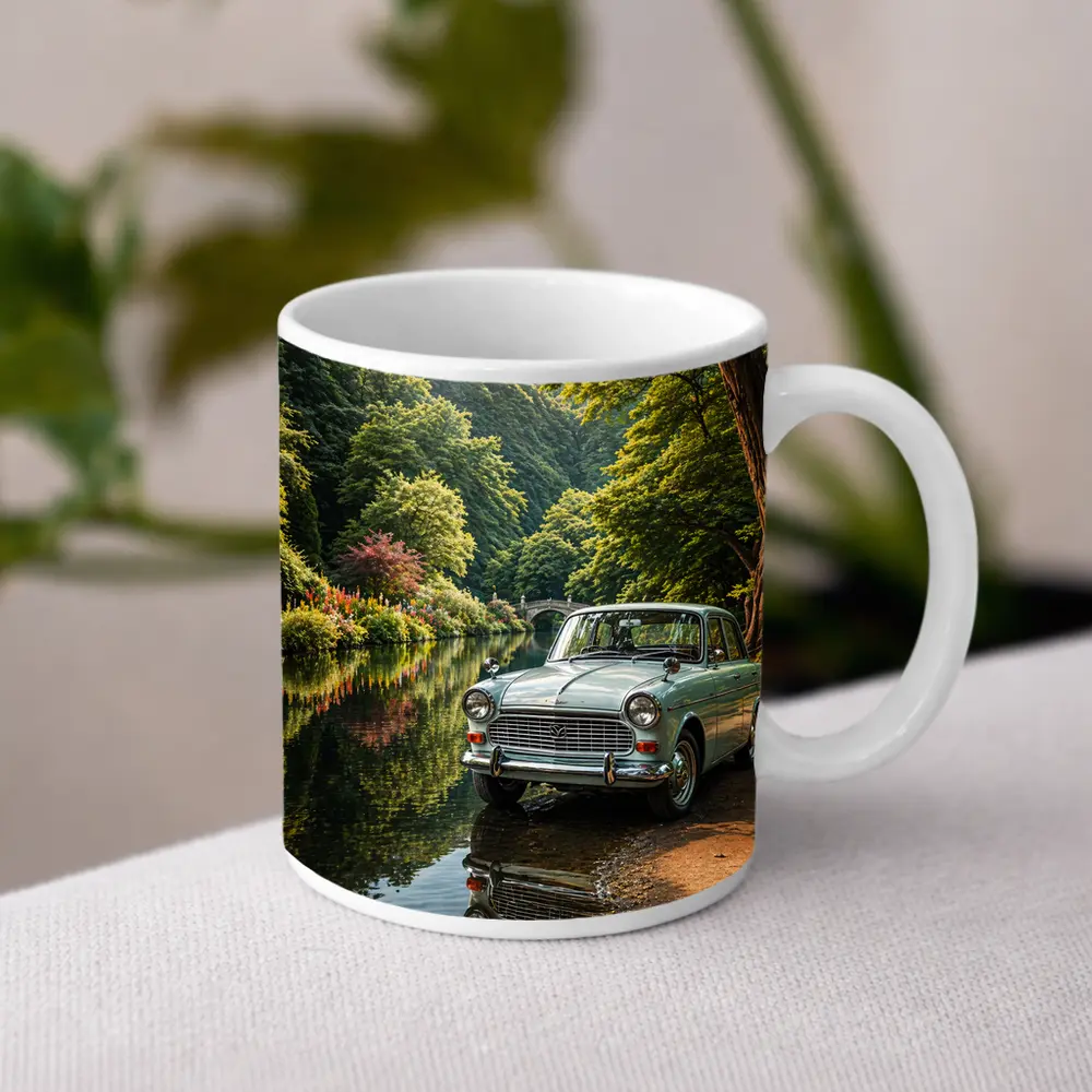 Mazda Classic Car By Scenic River – Mugs
