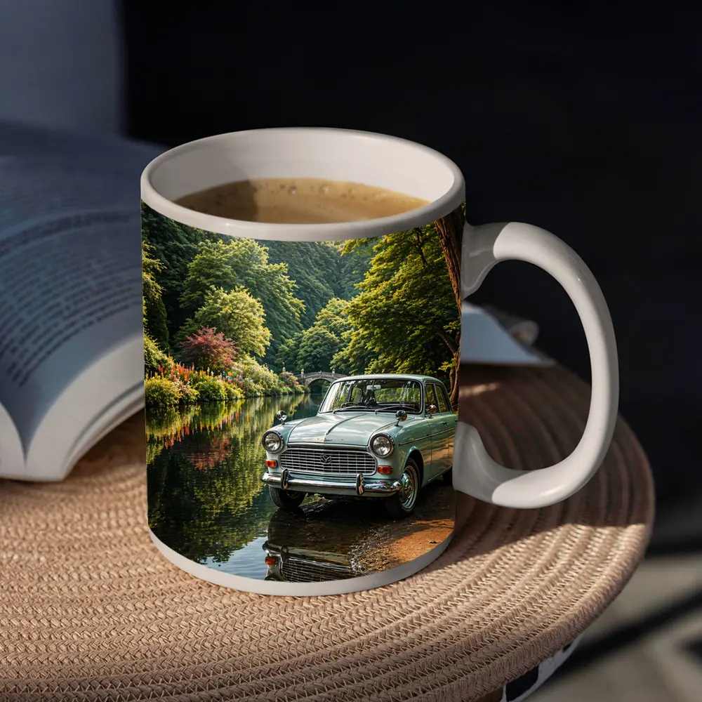 Mazda Classic Car By Scenic River – Mugs