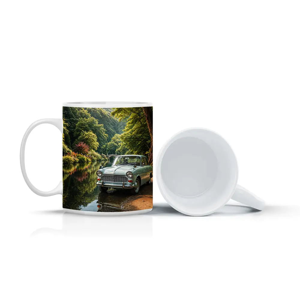 Mazda Classic Car By Scenic River – Mugs
