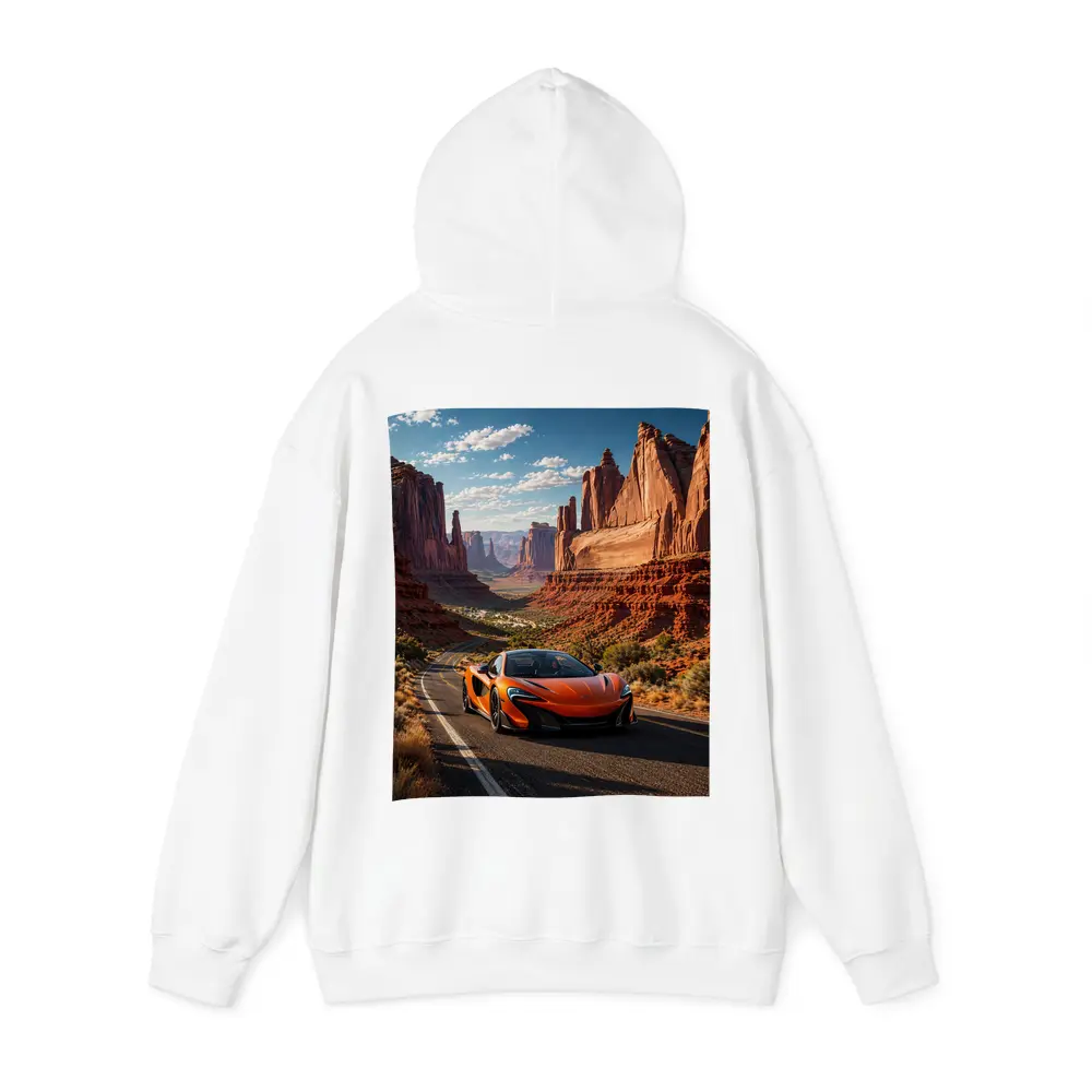 McLaren 650S Orange Canyon Desert Road – Hoodies