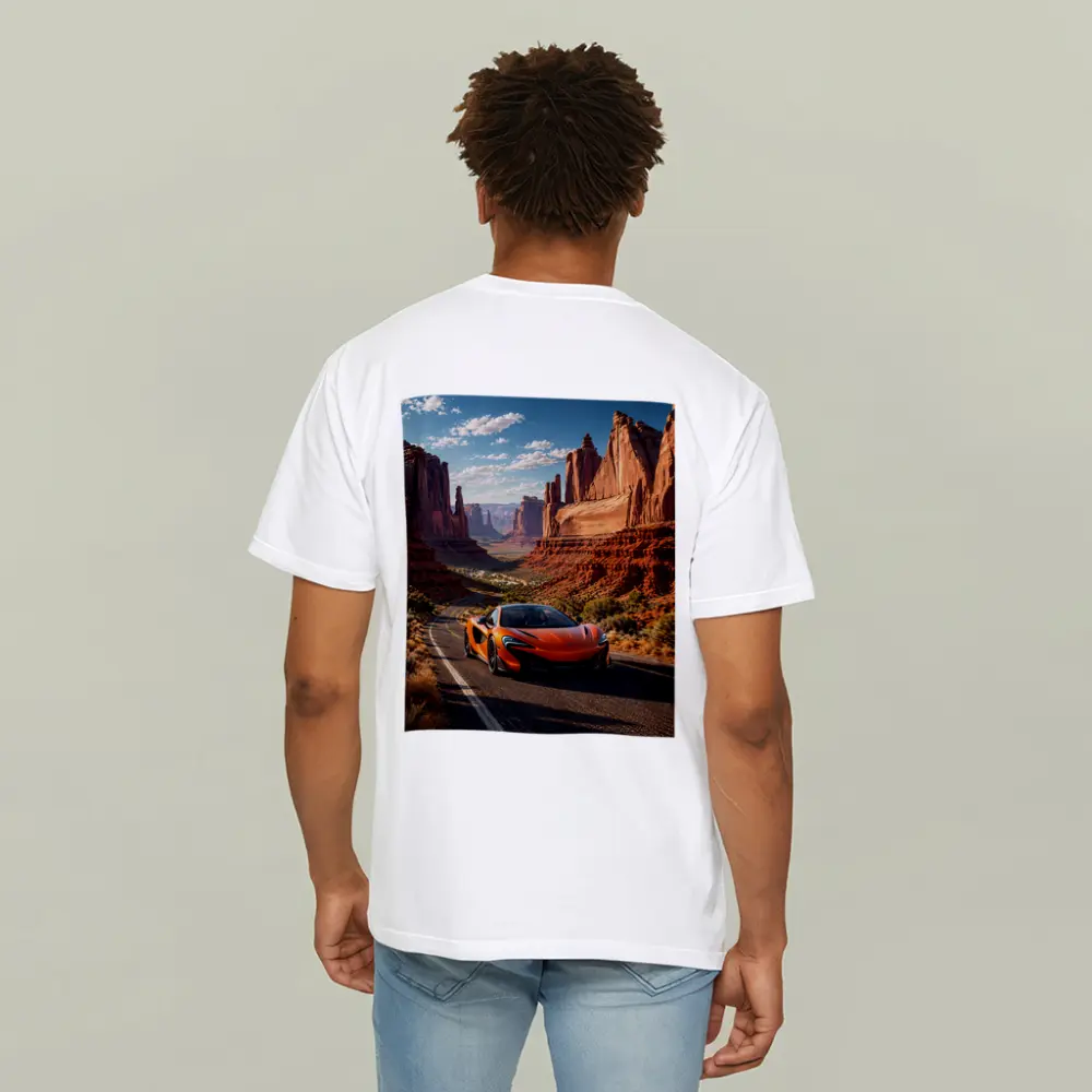 McLaren 650S Orange Canyon Desert Road – T-Shirts