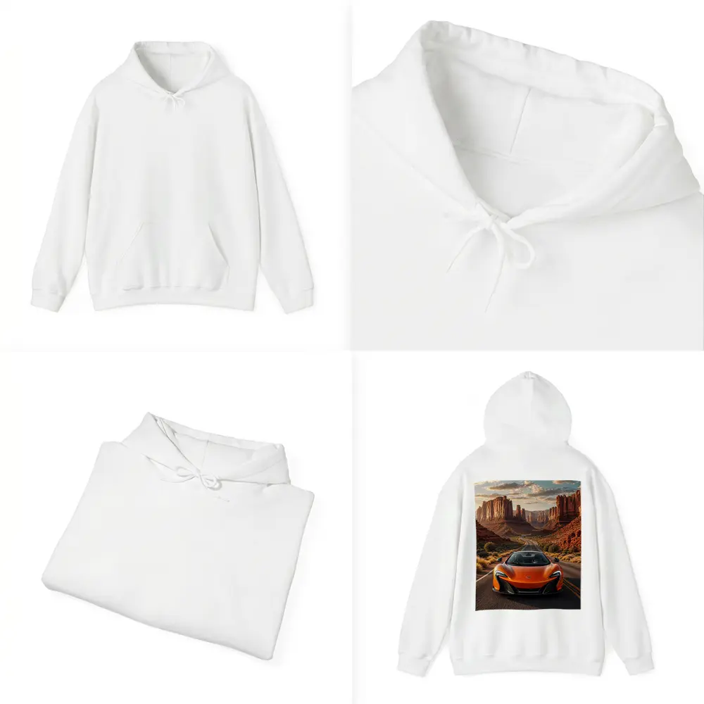 McLaren 650S Orange Canyon Desert Road – Hoodies