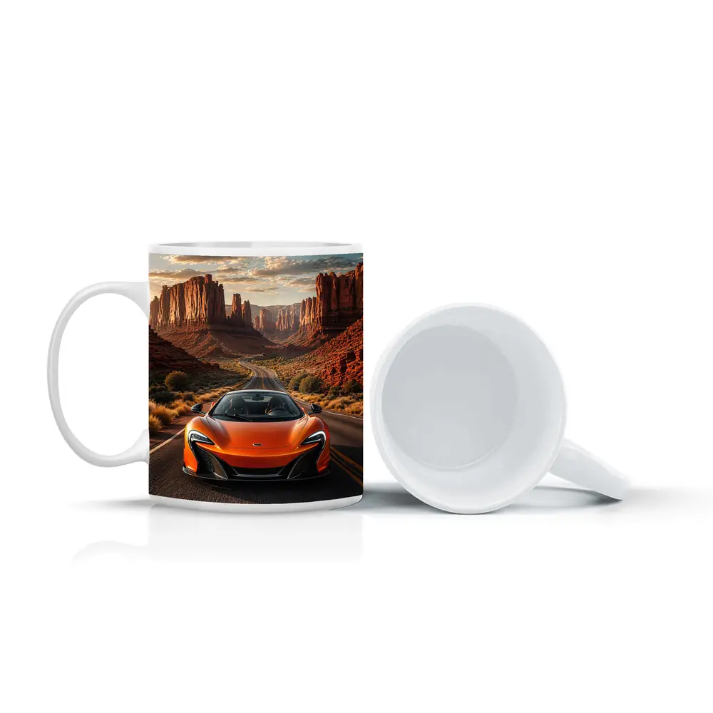 McLaren 650S Orange Canyon Desert Road – Mugs