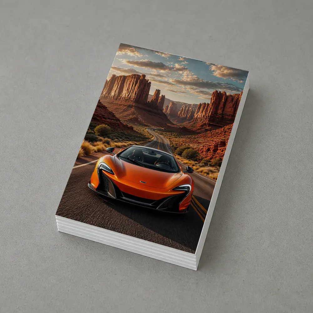 McLaren 650S Orange Canyon Desert Road – Postcards