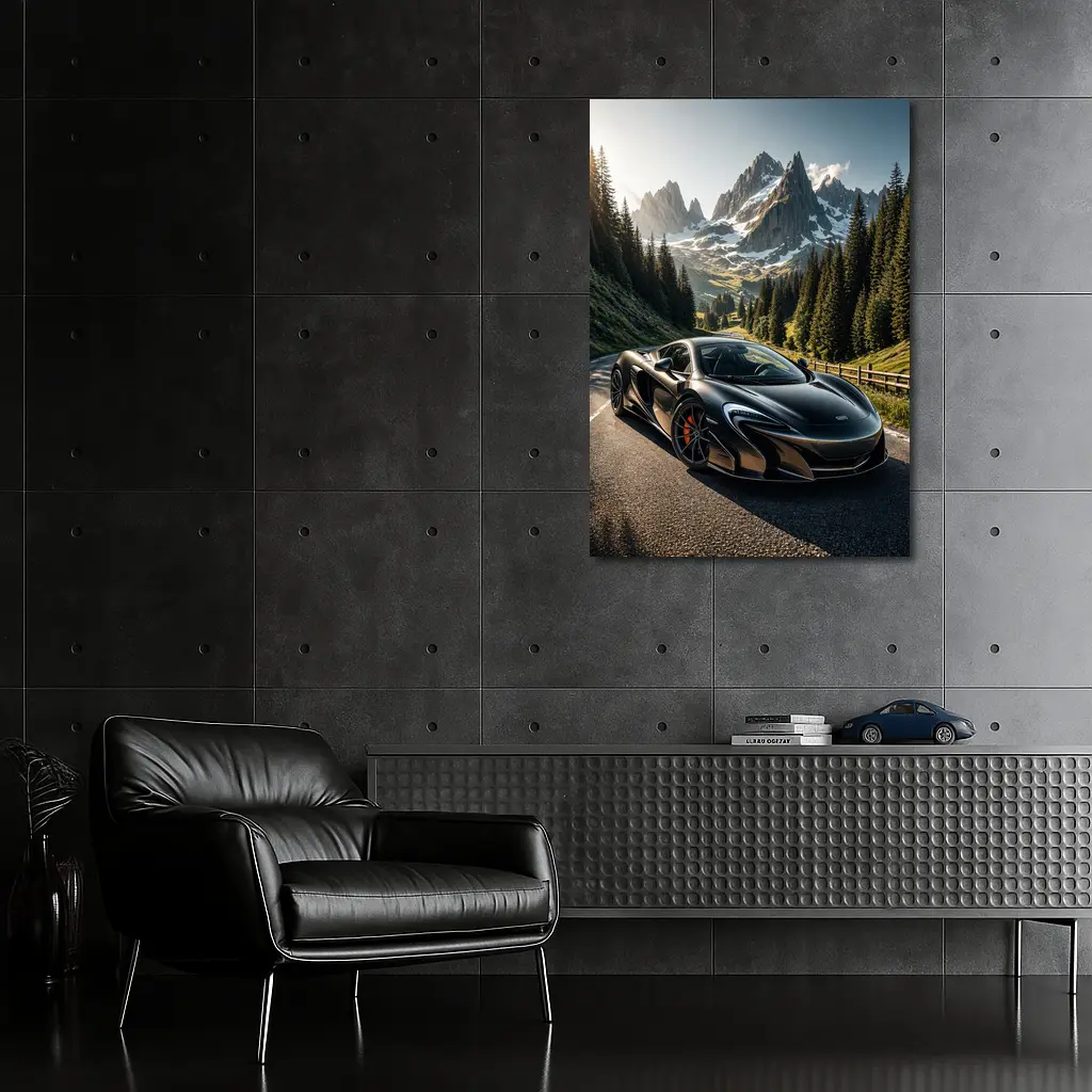 McLaren 650S on Alpine Mountain Road – Wall Art