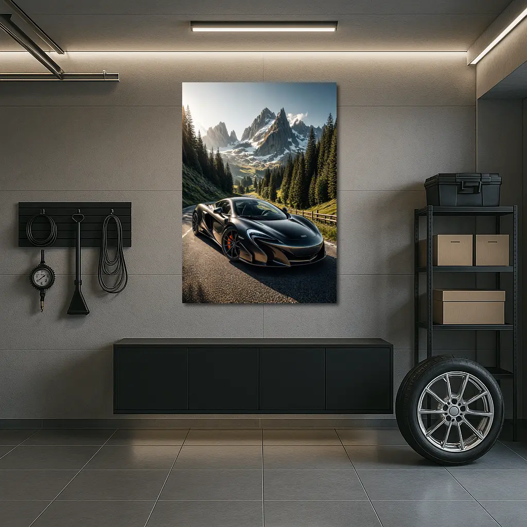 McLaren 650S on Alpine Mountain Road – Wall Art
