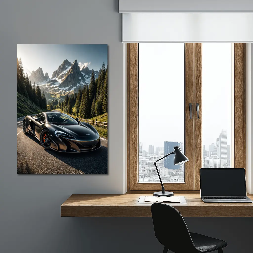 McLaren 650S on Alpine Mountain Road – Wall Art