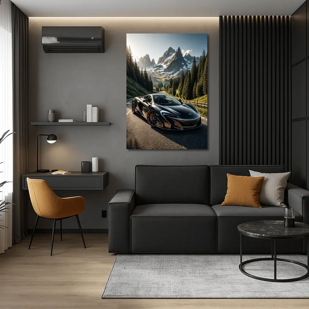 McLaren 650S on Alpine Mountain Road – Wall Art
