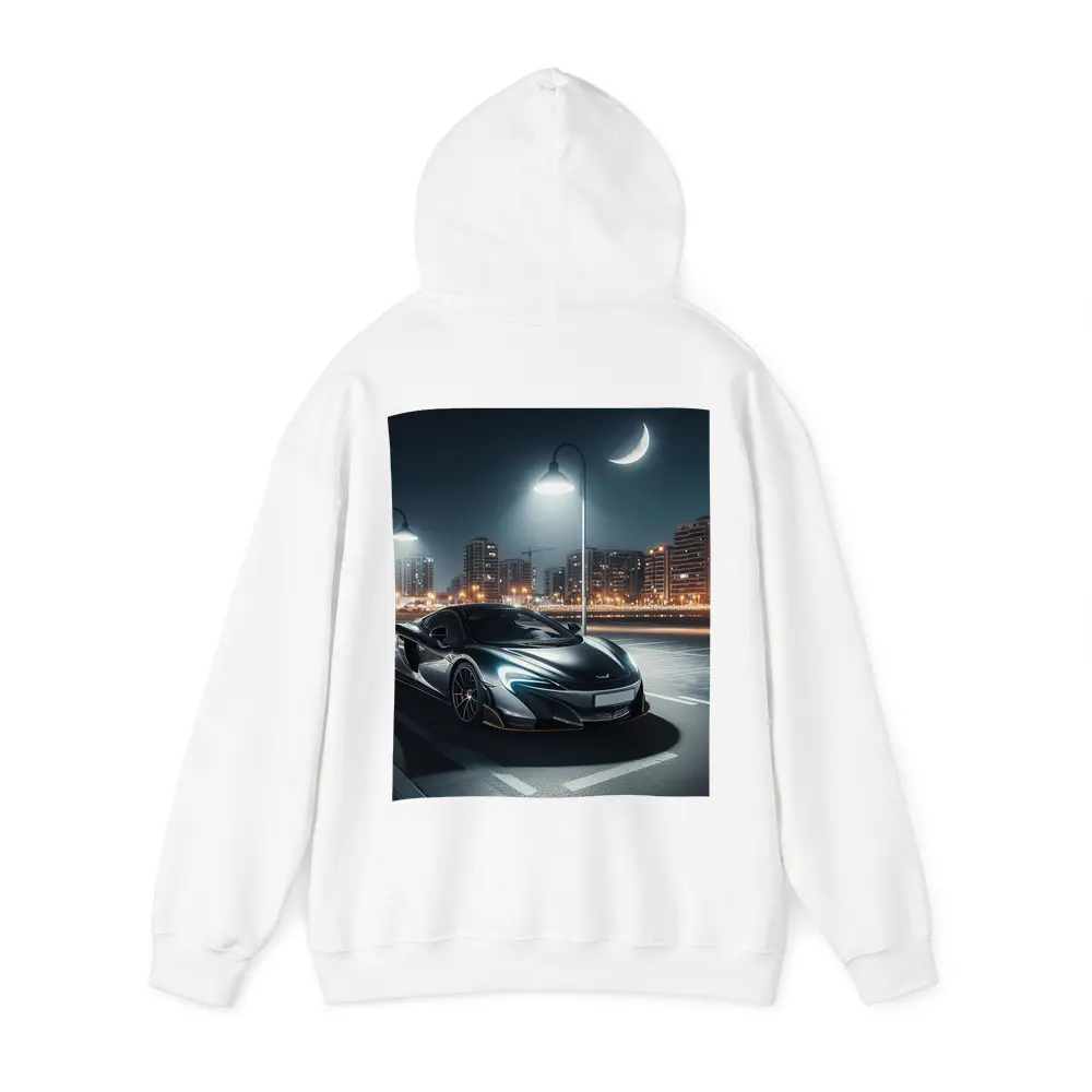 McLaren 600LT Parked City Night Street – Hoodies