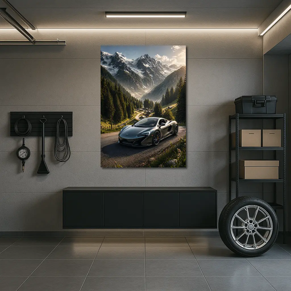 McLaren 650S Alpine Mountain Road Drive – Wall Art