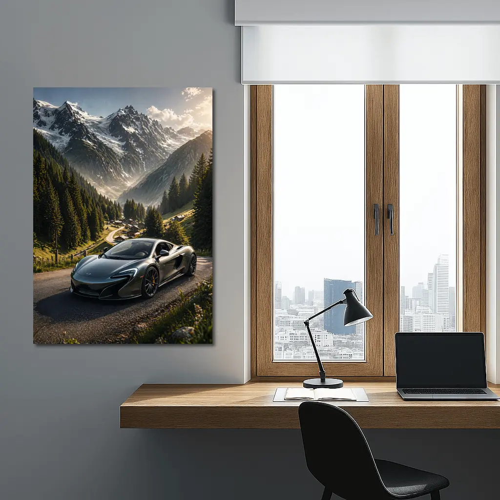 McLaren 650S Alpine Mountain Road Drive – Wall Art