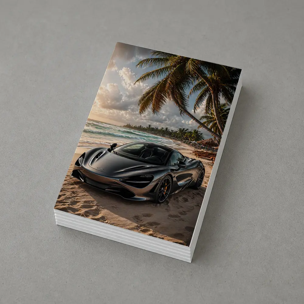McLaren 720S Parked On Tropical Beach – Postcards