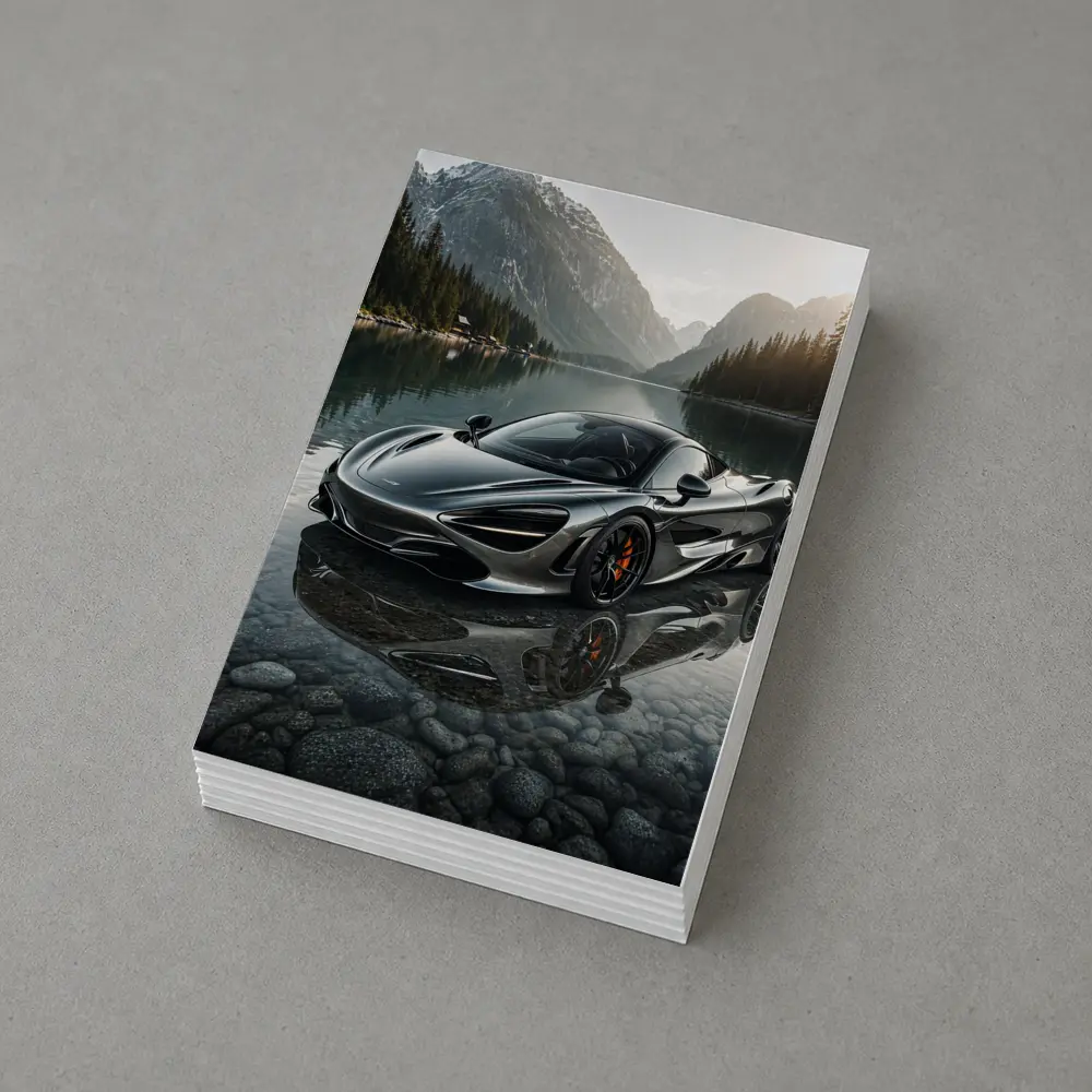 McLaren 720S Mountain Lake Reflection – Postcards