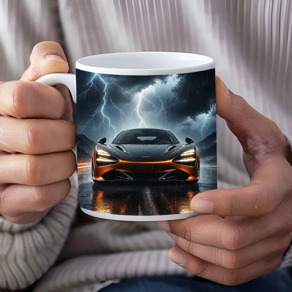 McLaren 720S Front View Stormy Night – Mugs